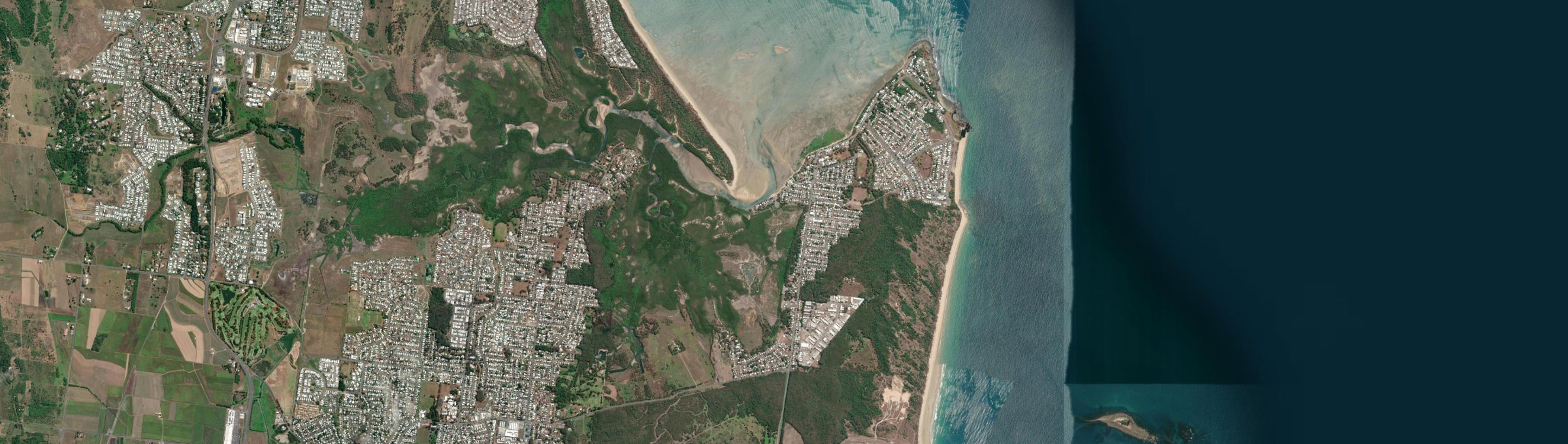 Aerial view of Slade Point, QLD