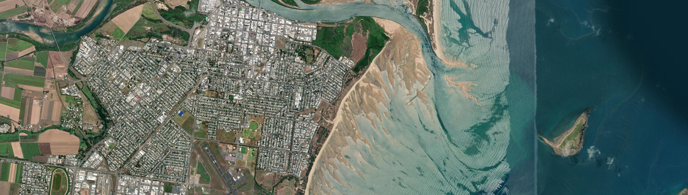 Aerial view of East Mackay, QLD