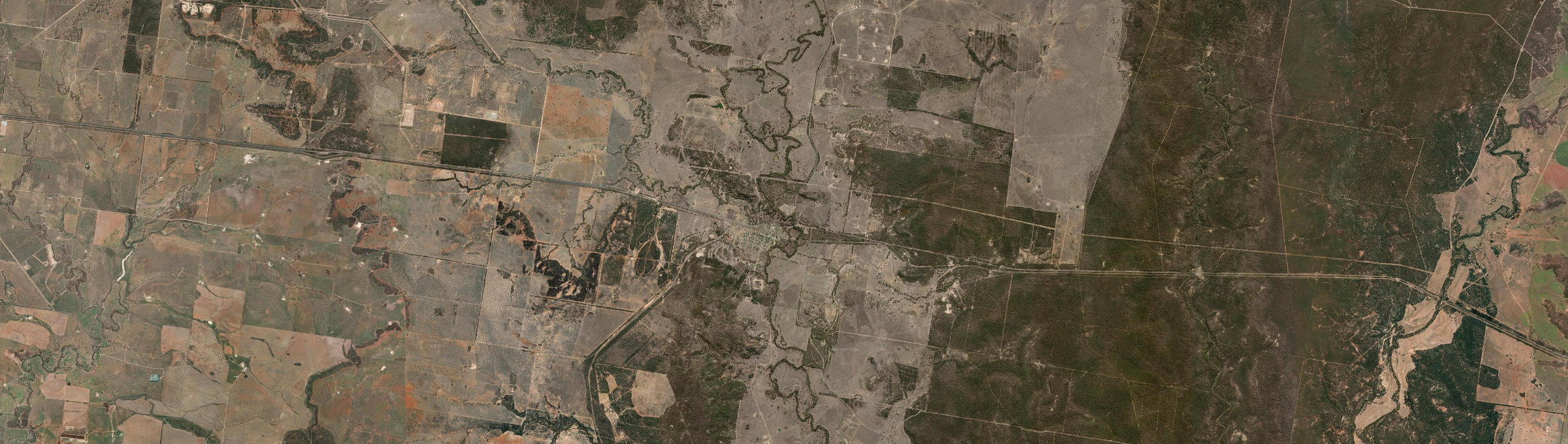 Aerial view of Yuleba, QLD