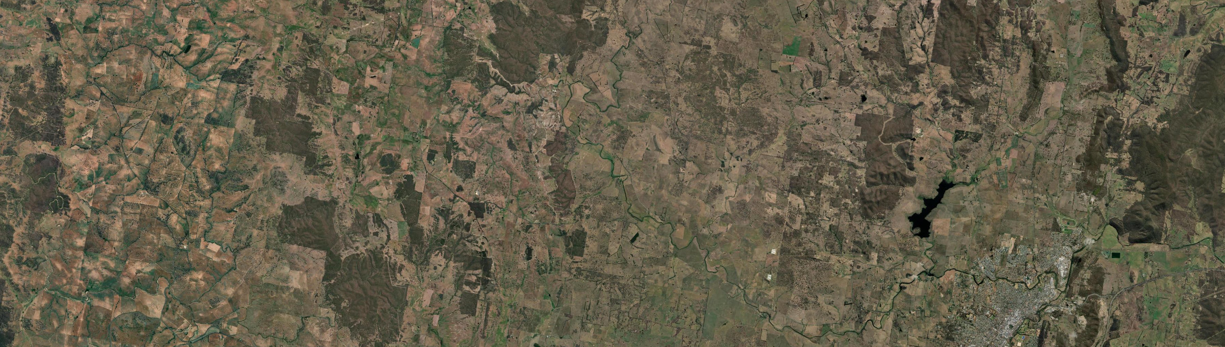 Aerial view of Pomeroy, NSW