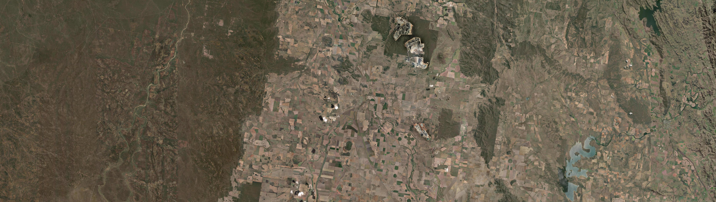 Aerial view of Boggabri, NSW