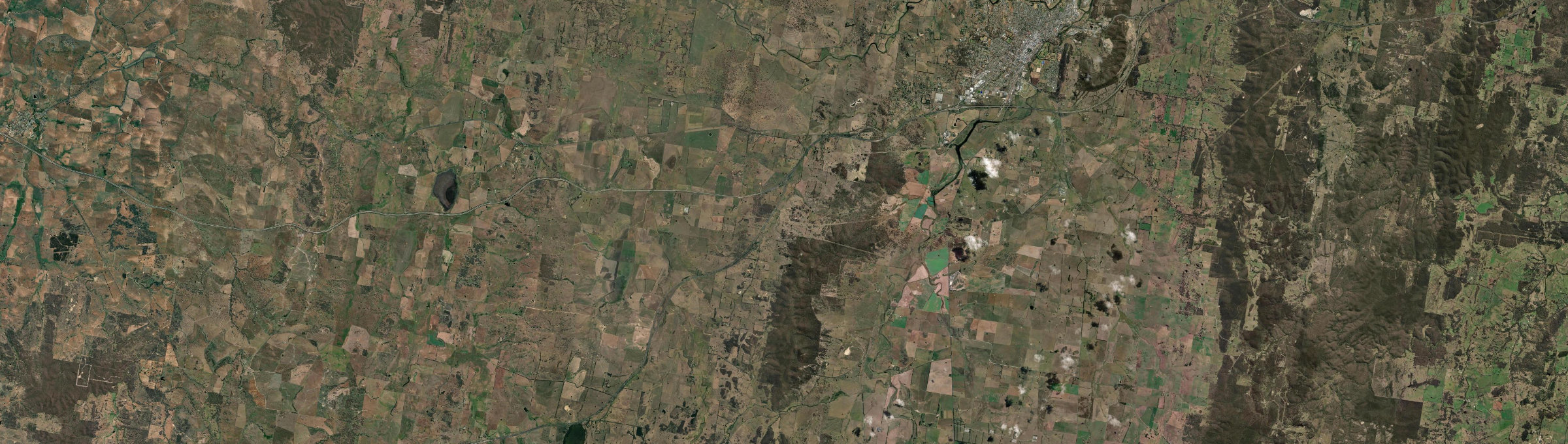 Aerial view of Yarra, NSW