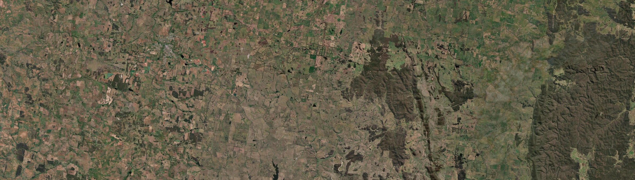 Aerial view of Roslyn, NSW