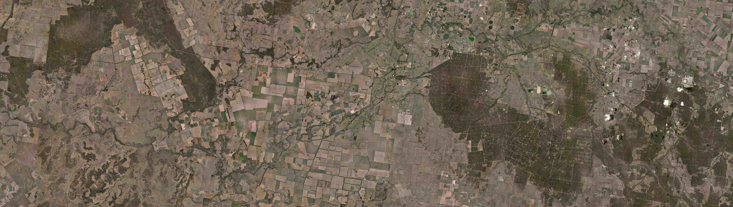 Aerial view of Condamine, QLD