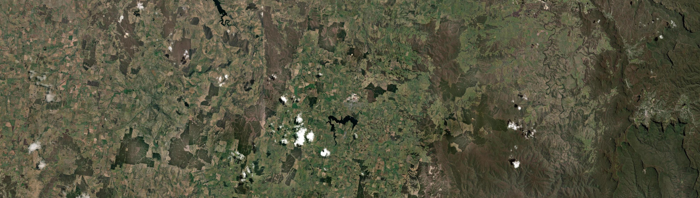 Aerial view of Oberon, NSW