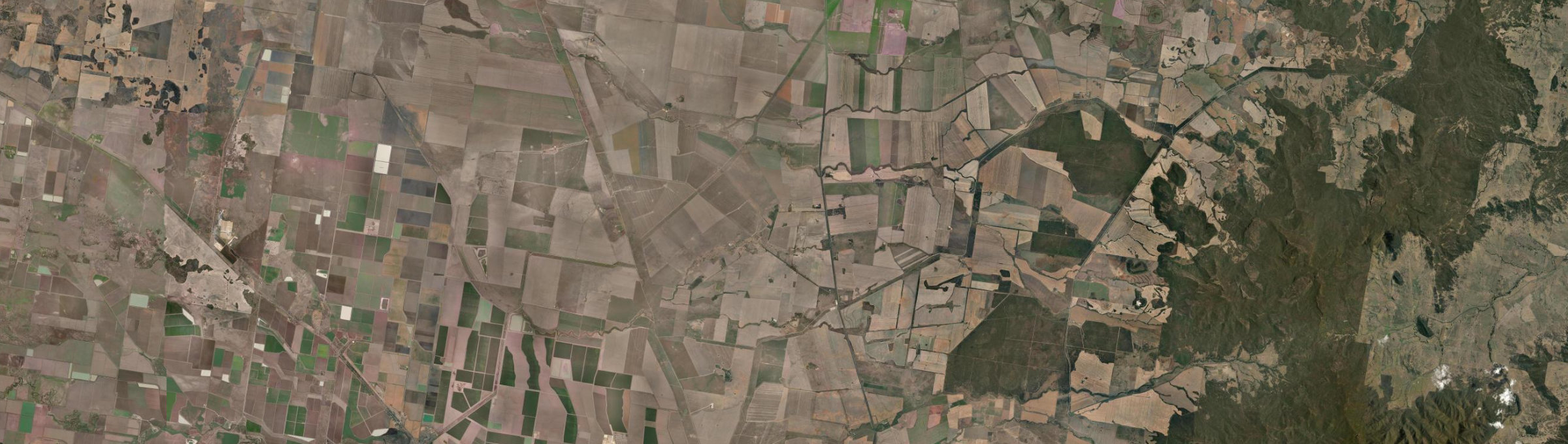 Aerial view of Edgeroi, NSW