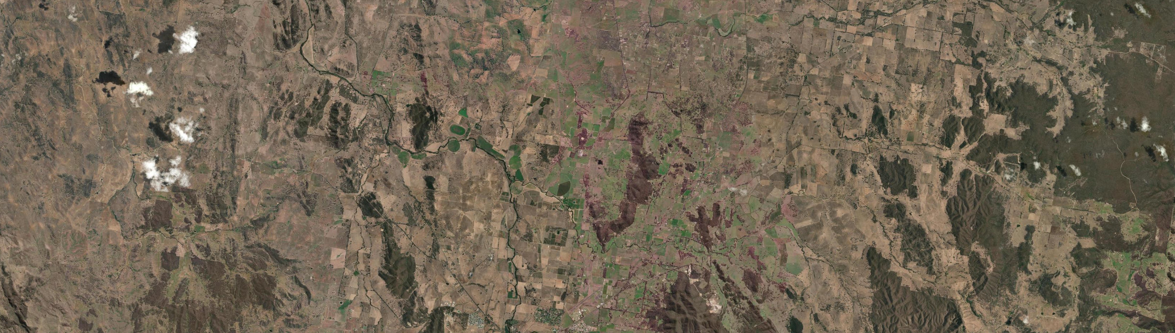 Aerial view of Eurunderee, NSW
