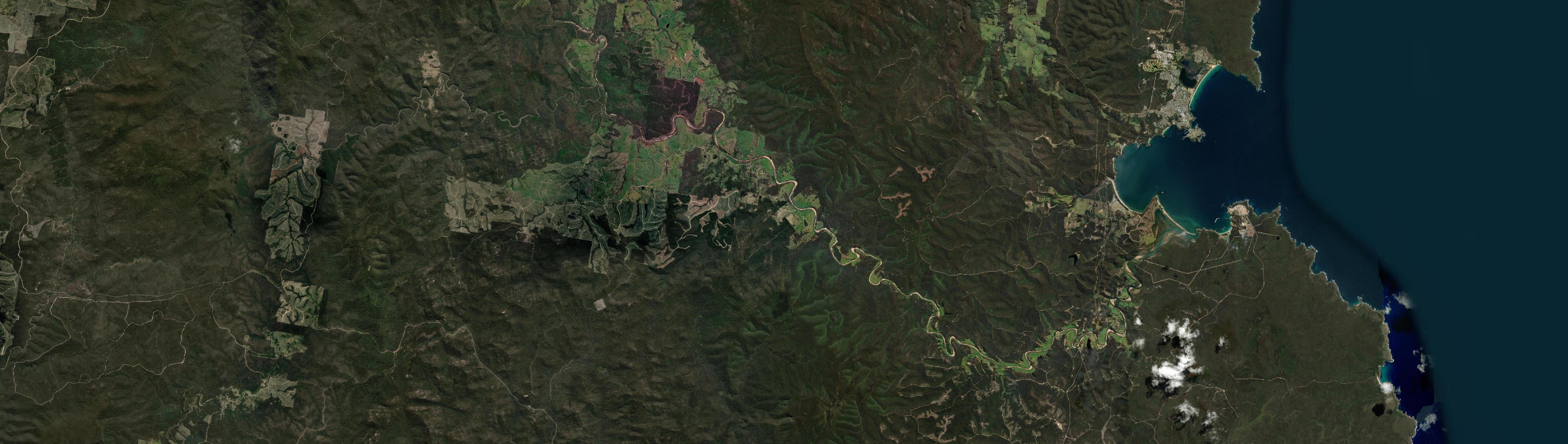 Aerial view of Towamba, NSW