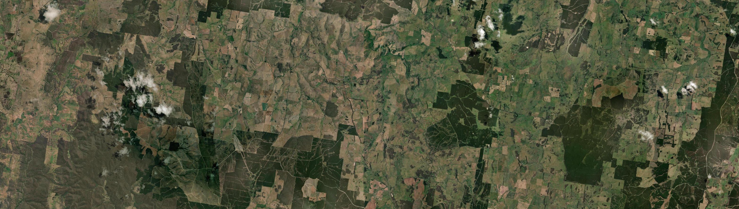 Aerial view of Mount David, NSW