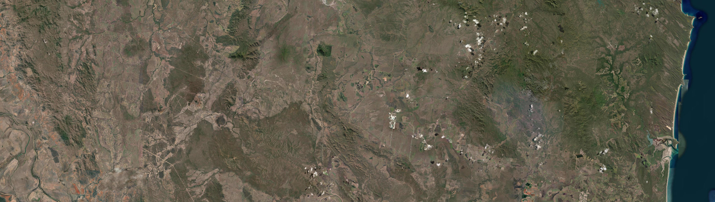 Aerial view of Kunwarara, QLD