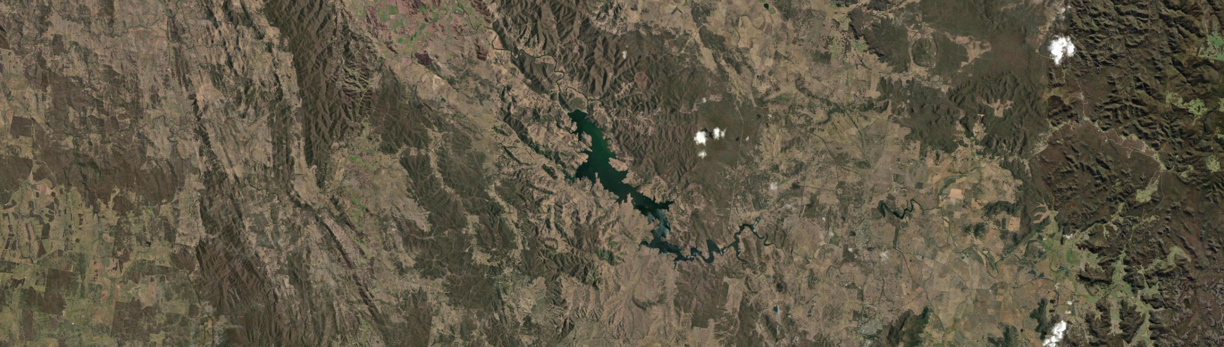 Aerial view of Cudgegong, NSW