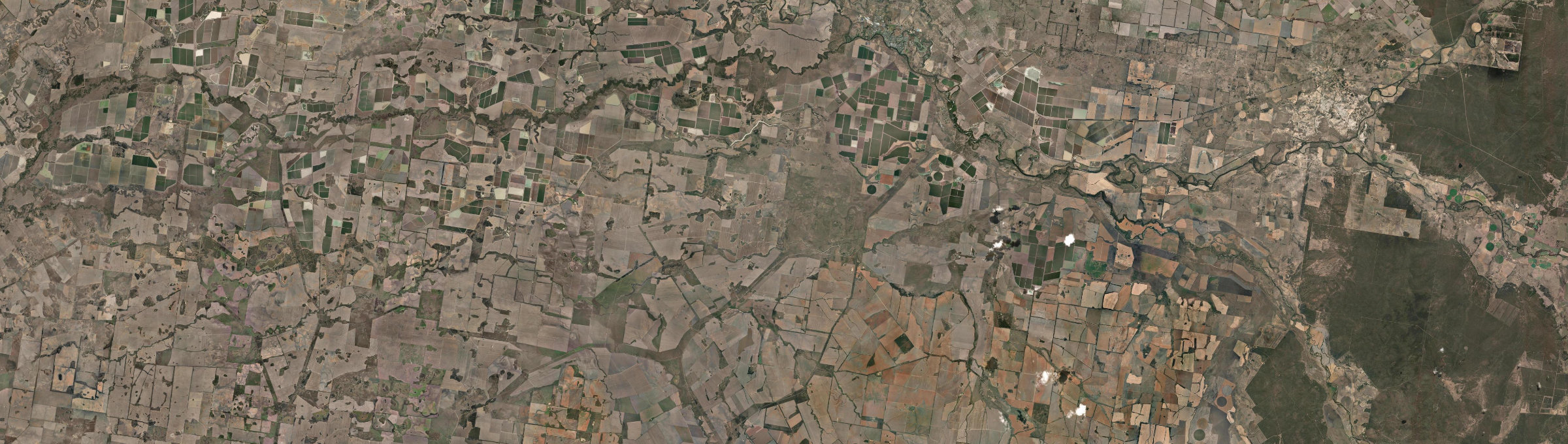 Aerial view of Boggabilla, NSW