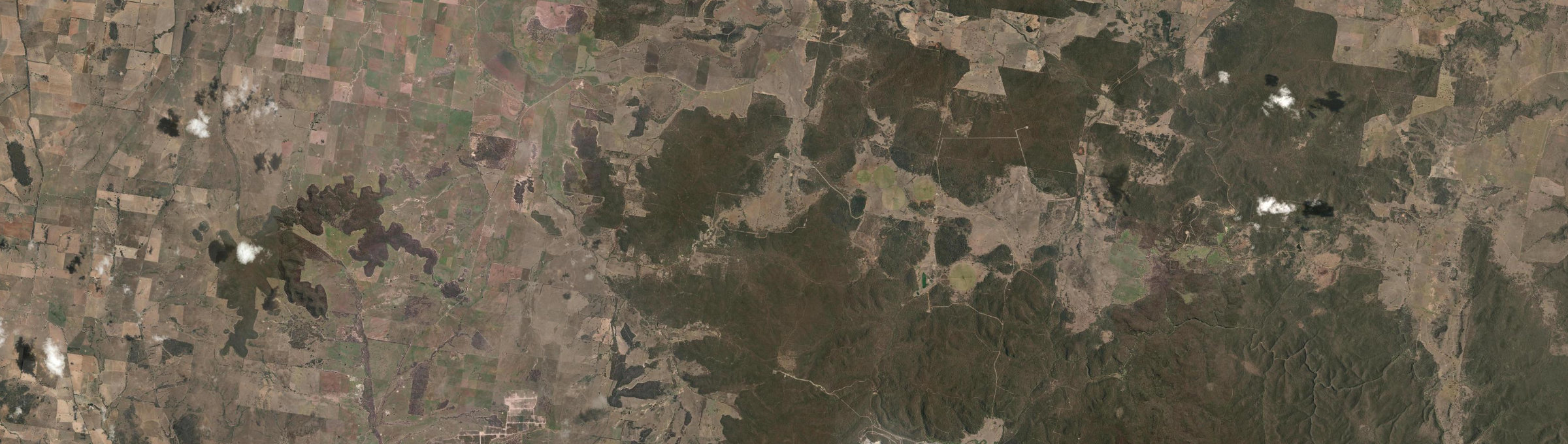 Aerial view of Bungaba, NSW