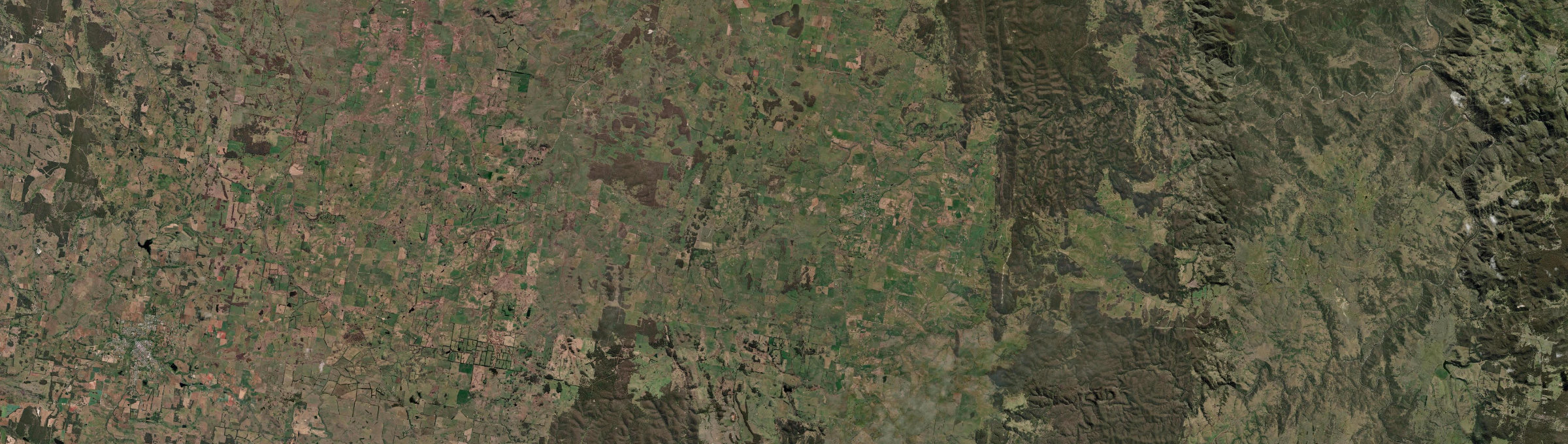 Aerial view of Taralga, NSW