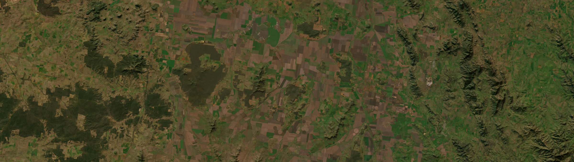 Aerial view of Spring Ridge, NSW