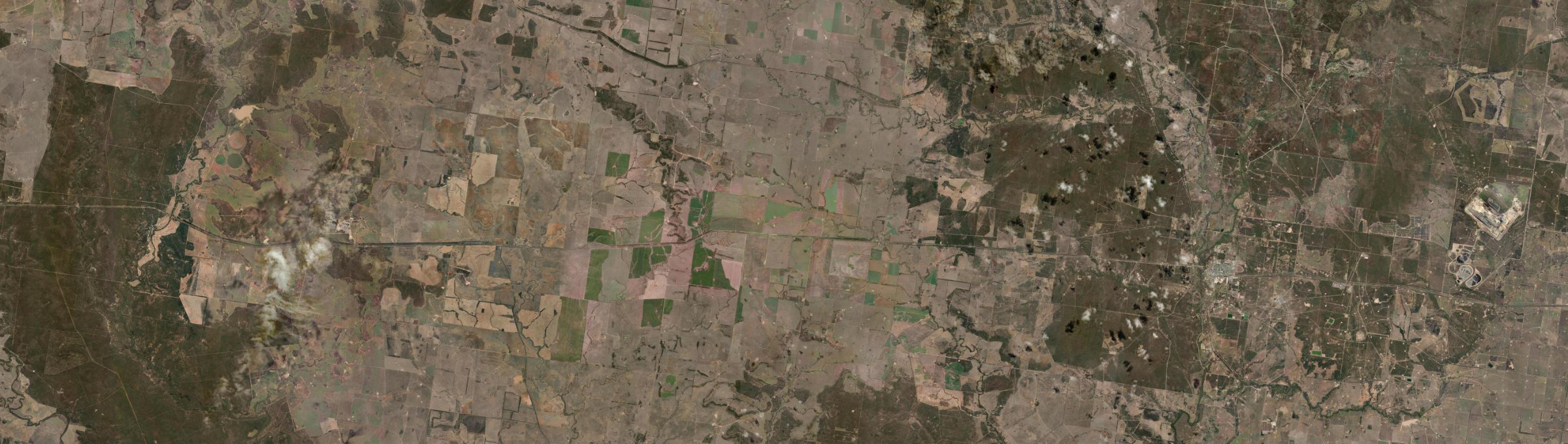 Aerial view of Drillham, QLD