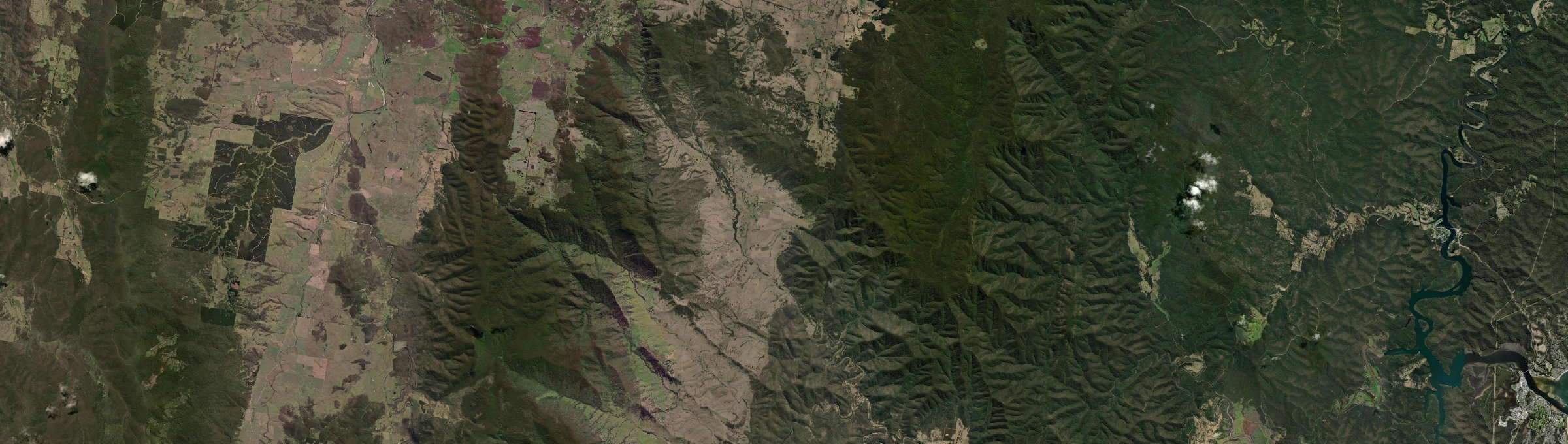 Aerial view of Araluen (NSW), NSW