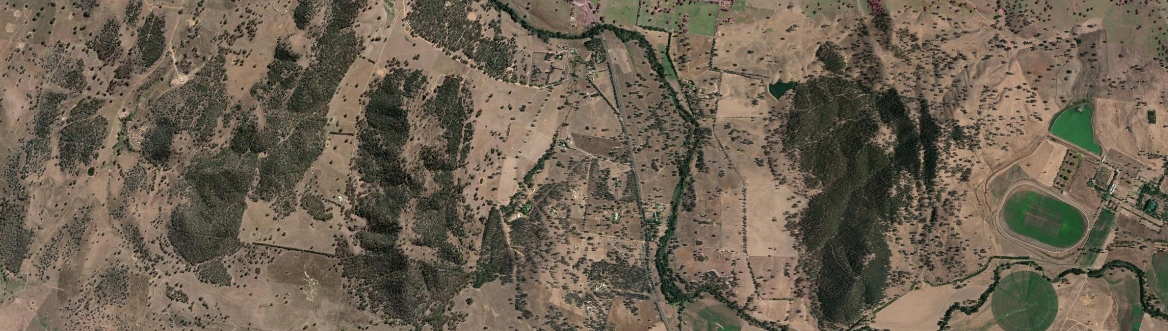 Aerial view of Cullenbone, NSW