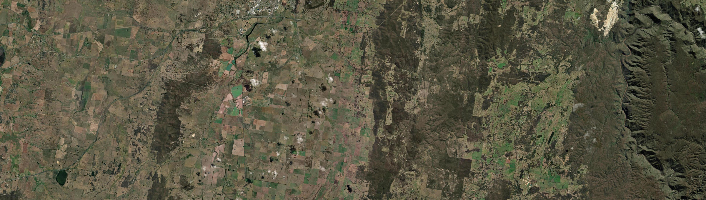 Aerial view of Gundary, NSW