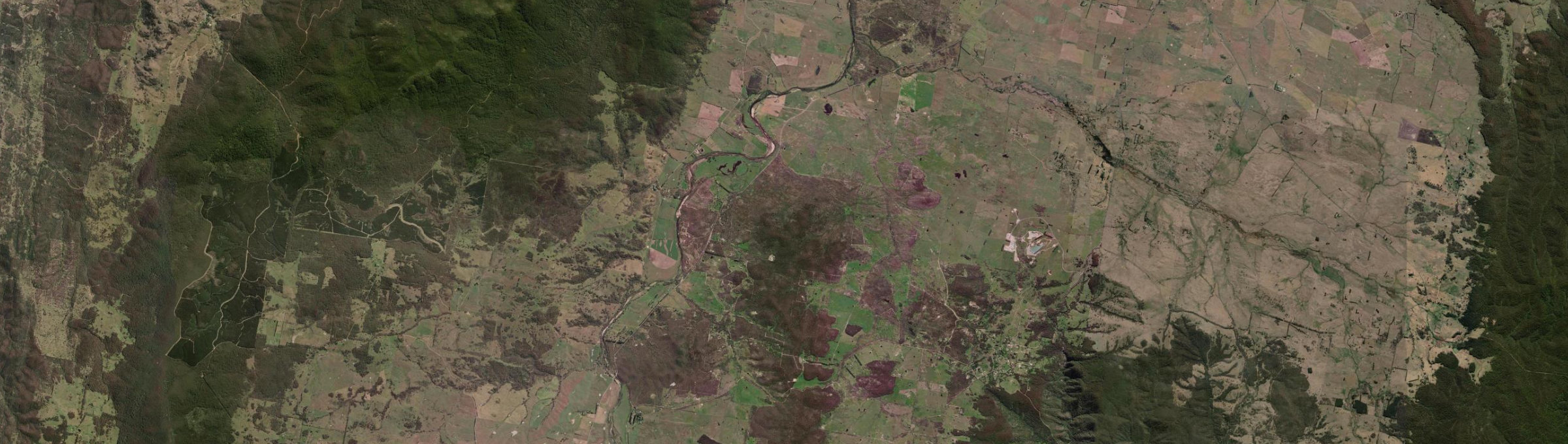 Aerial view of Bendoura, NSW
