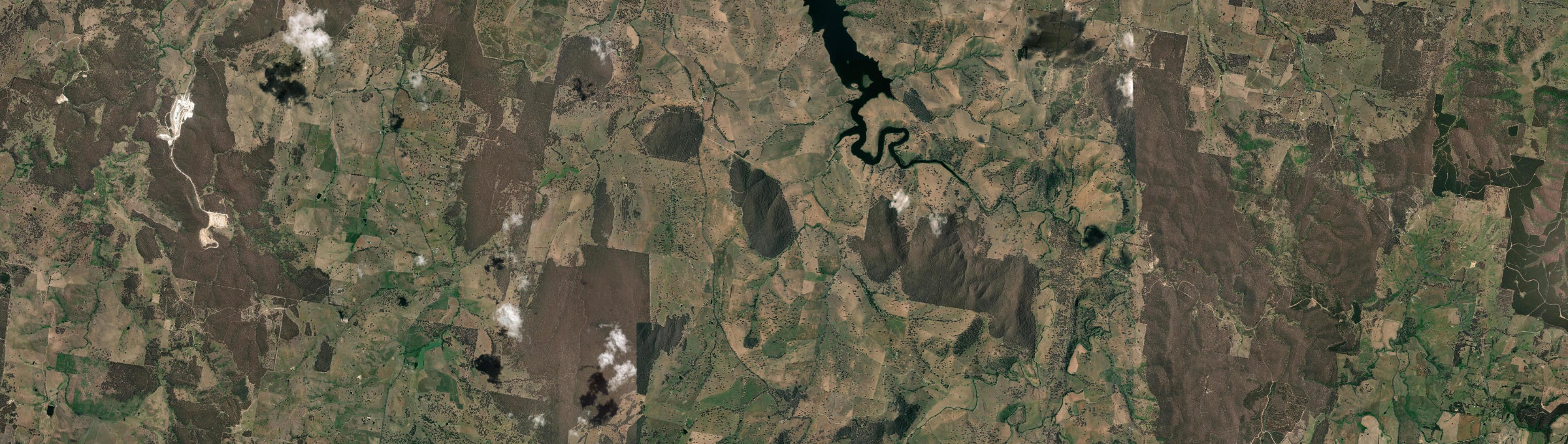Aerial view of Tannas Mount, NSW