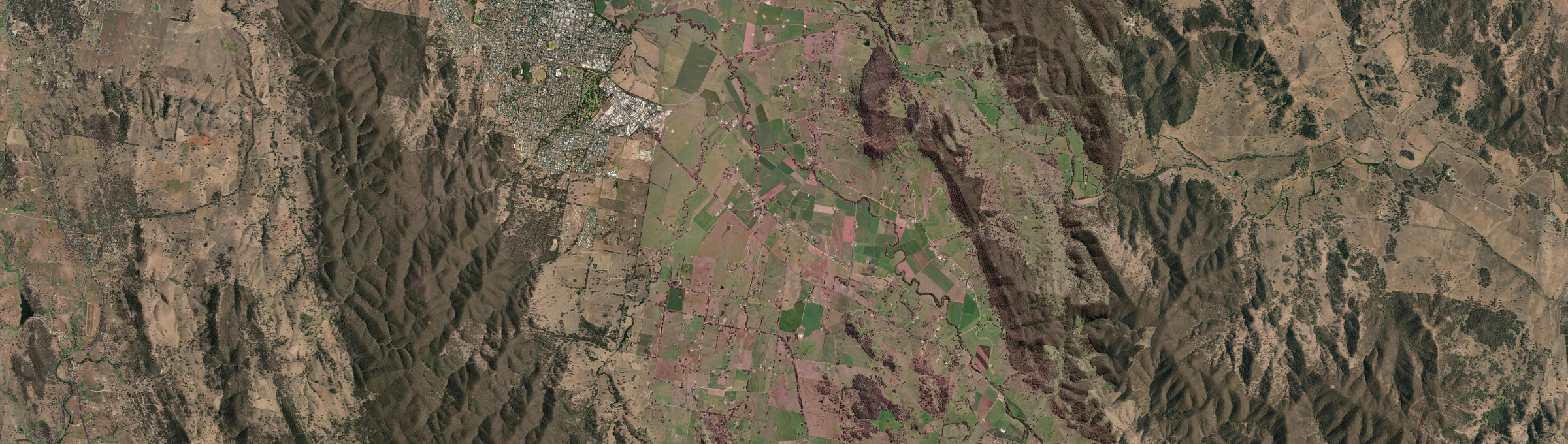 Aerial view of Burrundulla, NSW