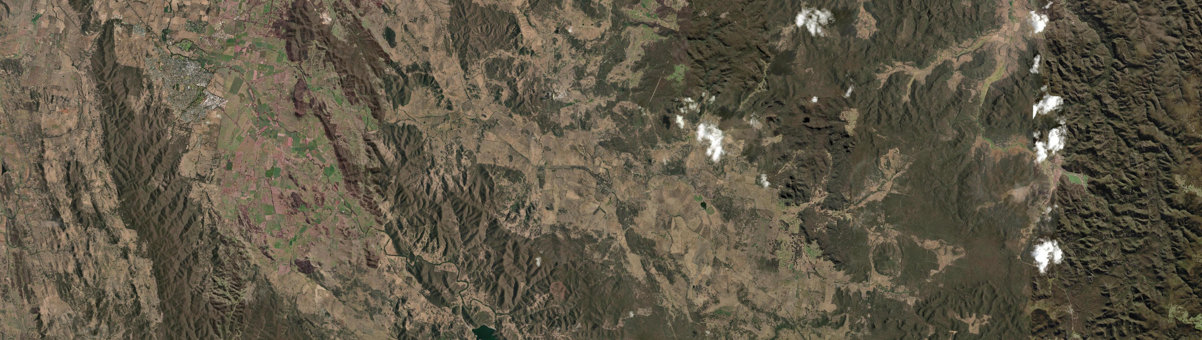Aerial view of Lue, NSW
