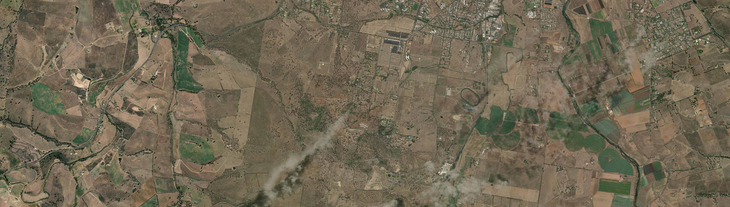 Aerial view of Mount Panorama, NSW
