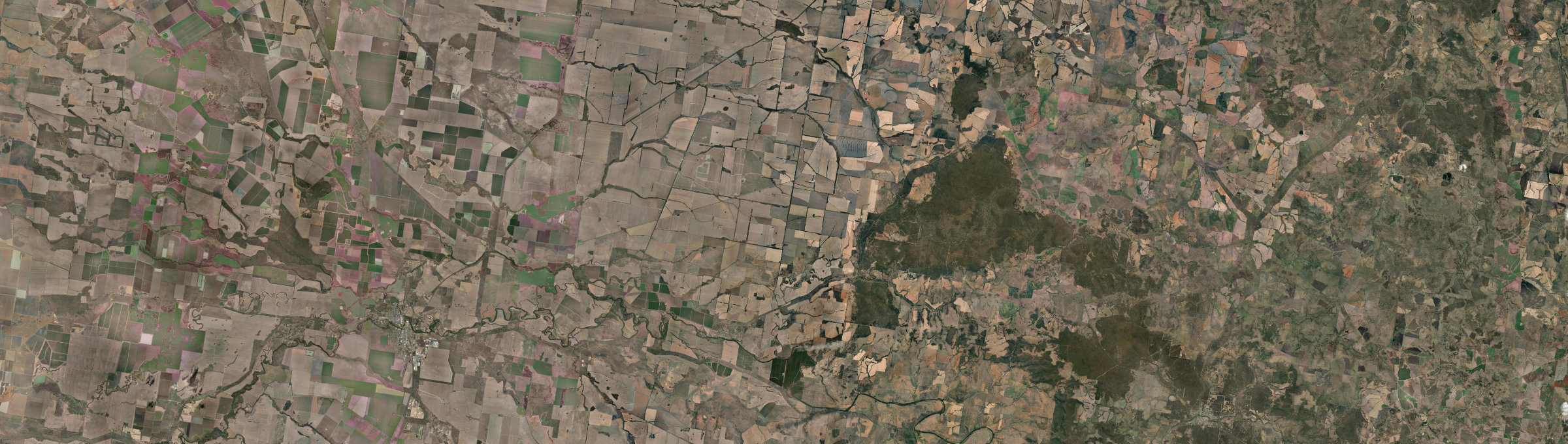 Aerial view of Pallamallawa, NSW