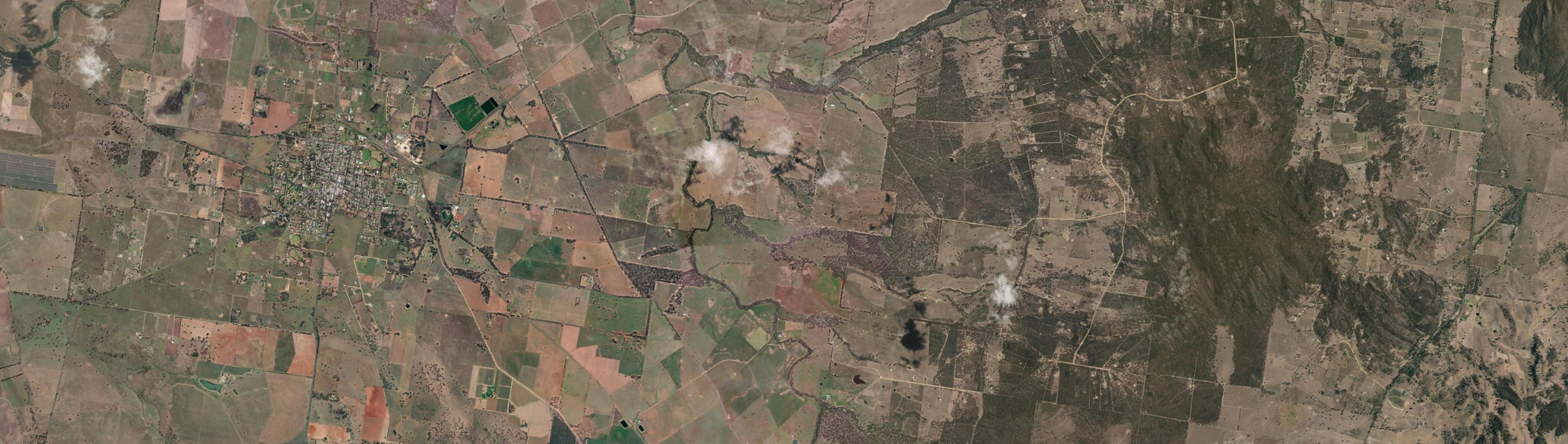 Aerial view of Cumbandry, NSW