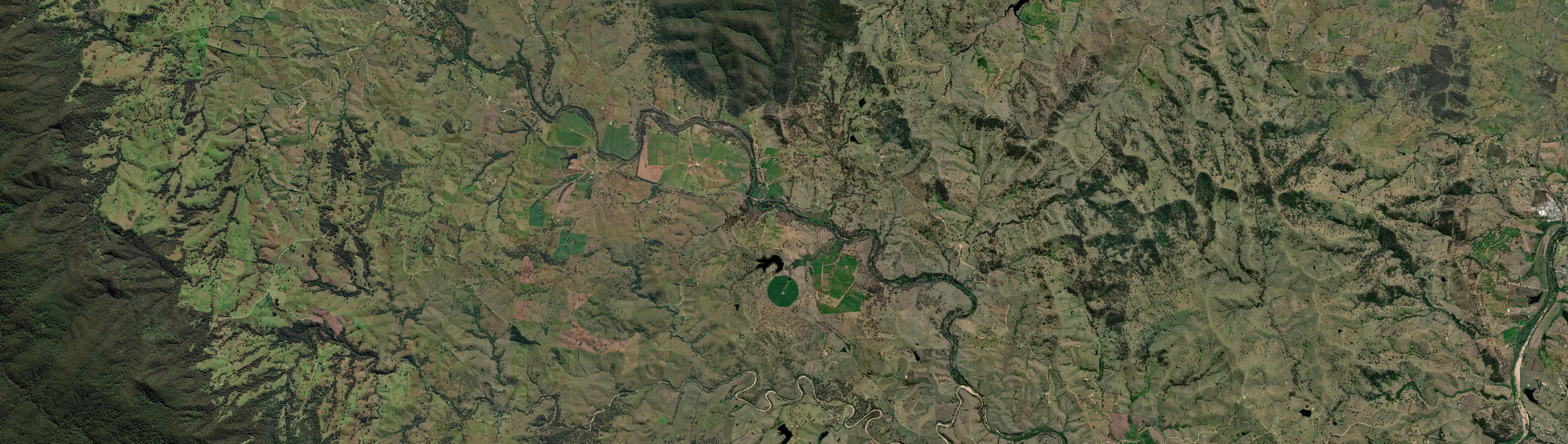 Aerial view of Morans Crossing, NSW