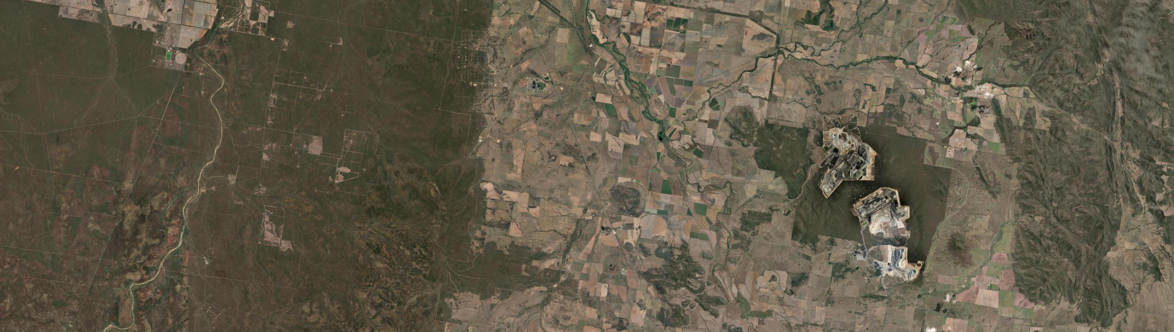 Aerial view of Baan Baa, NSW