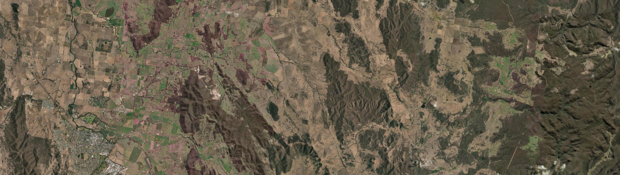 Aerial view of Hayes Gap, NSW