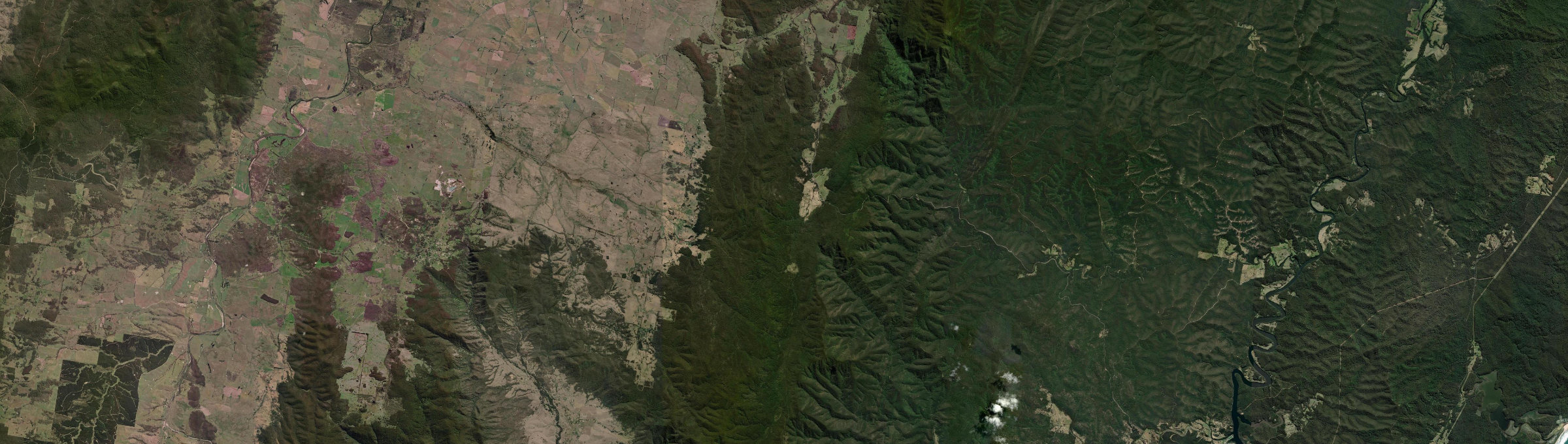 Aerial view of Monga, NSW