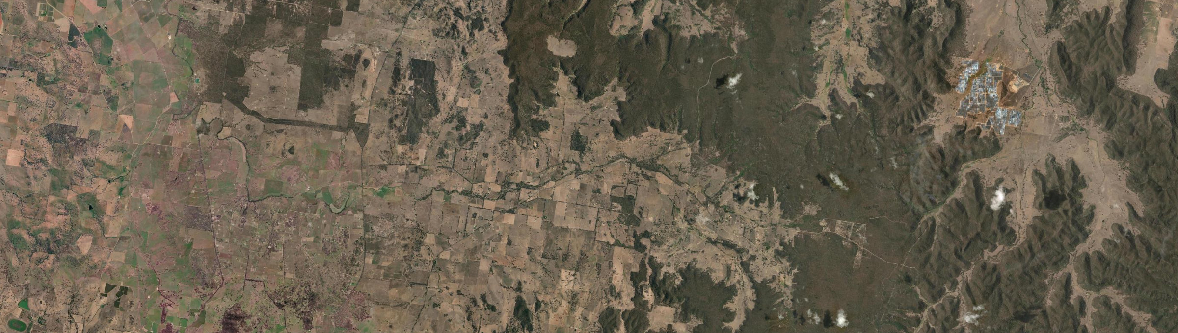 Aerial view of Cooyal, NSW