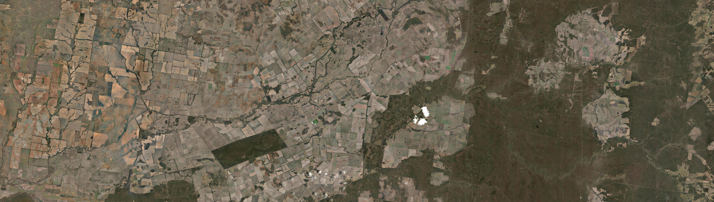 Aerial view of Moonie, QLD