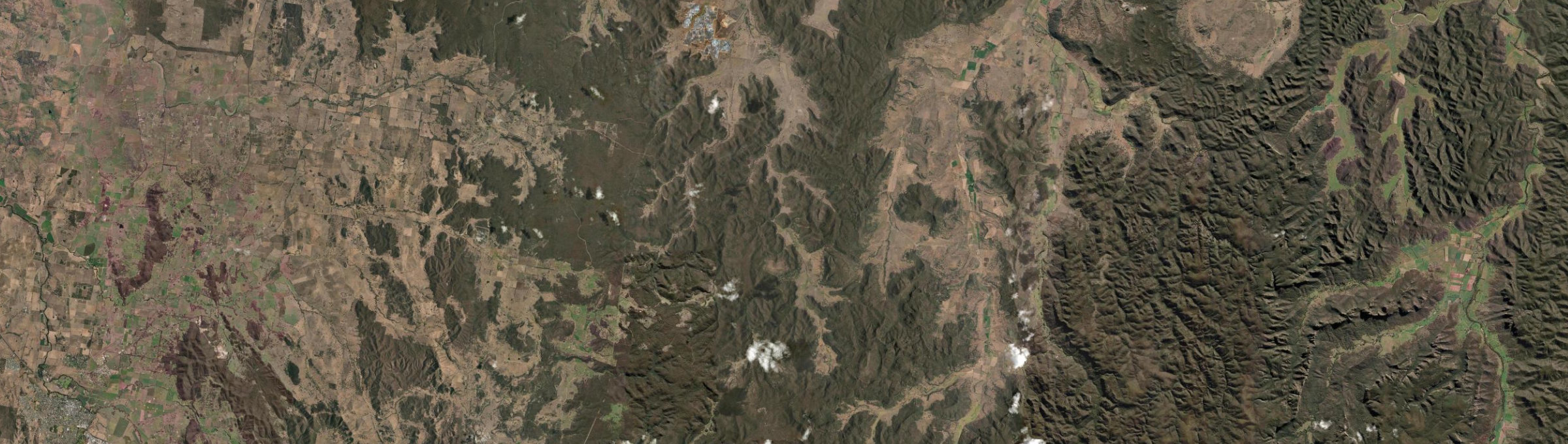 Aerial view of Barigan, NSW