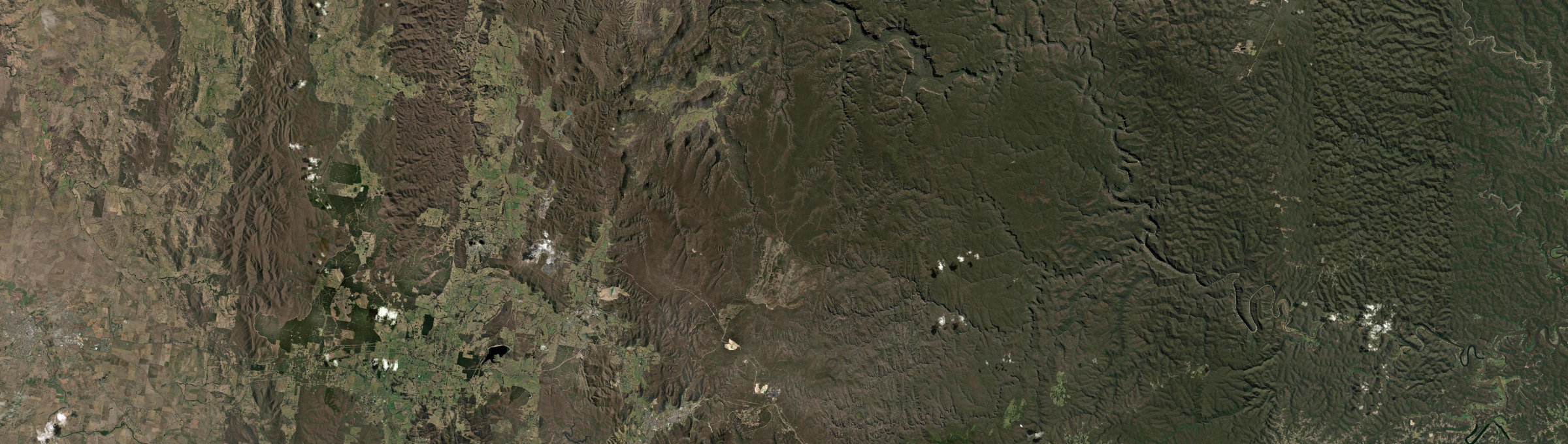 Aerial view of Newnes Plateau, NSW
