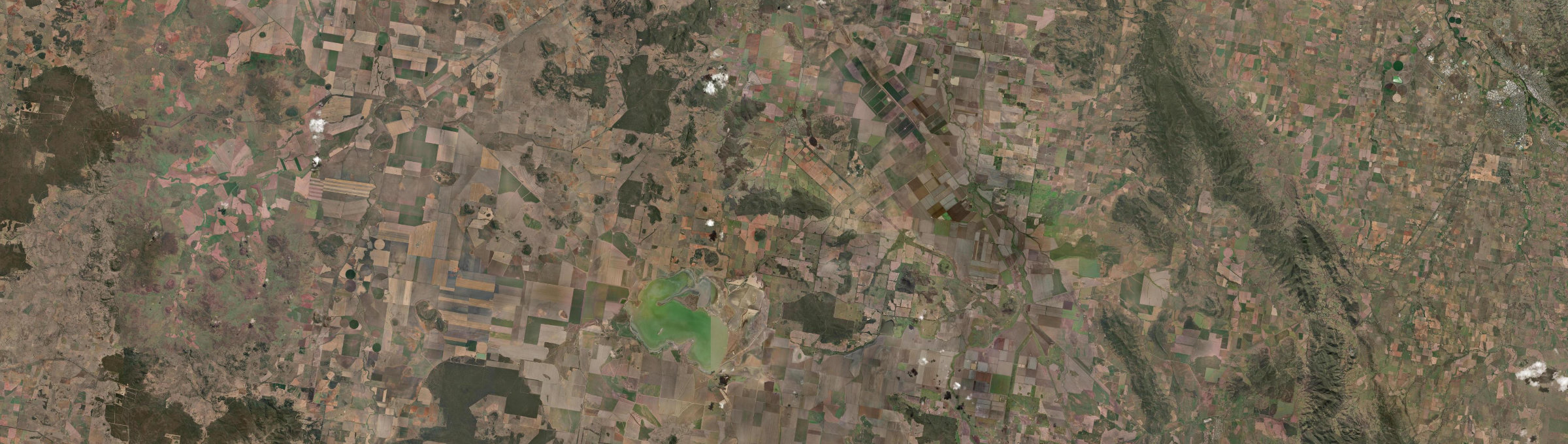 Aerial view of Curlewis (NSW), NSW