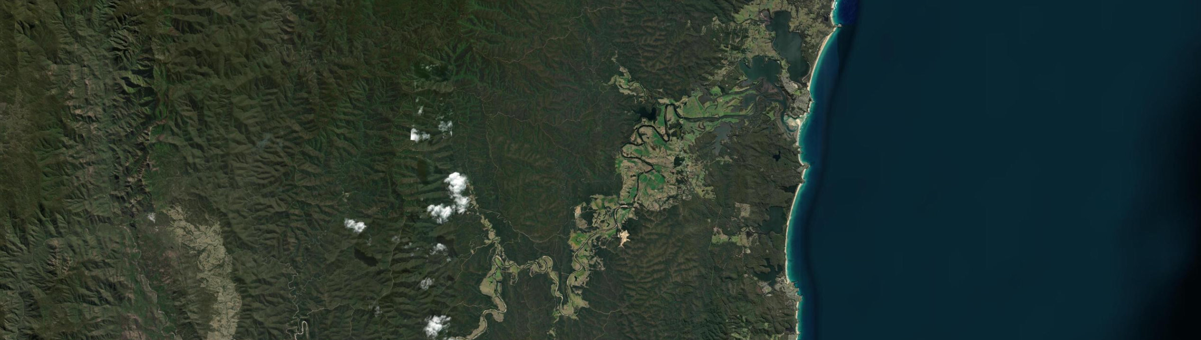 Aerial view of Bodalla, NSW