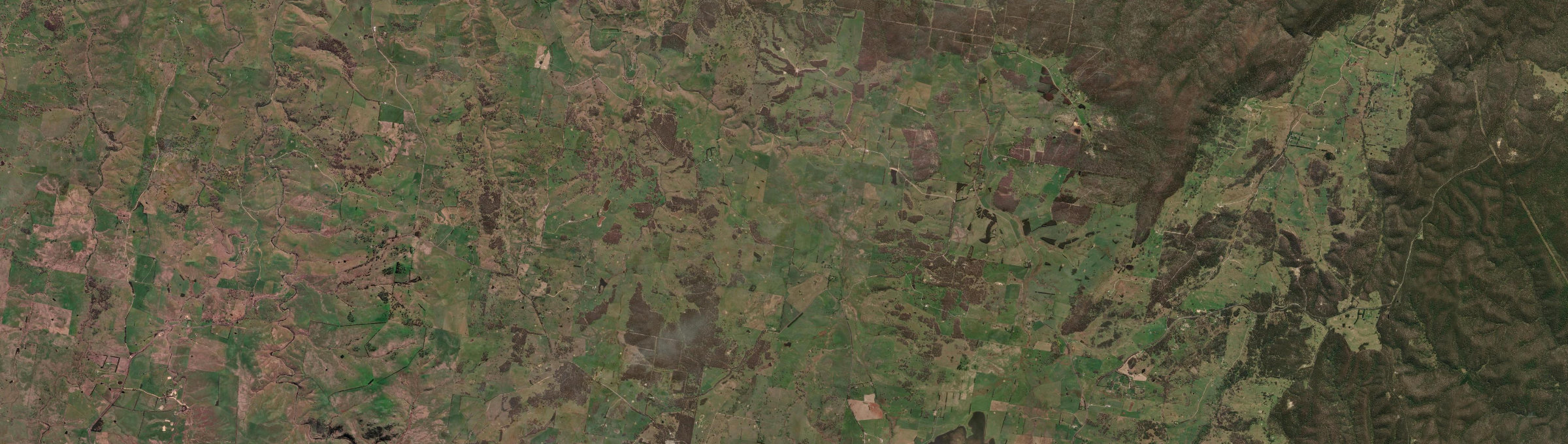 Aerial view of Yalbraith, NSW