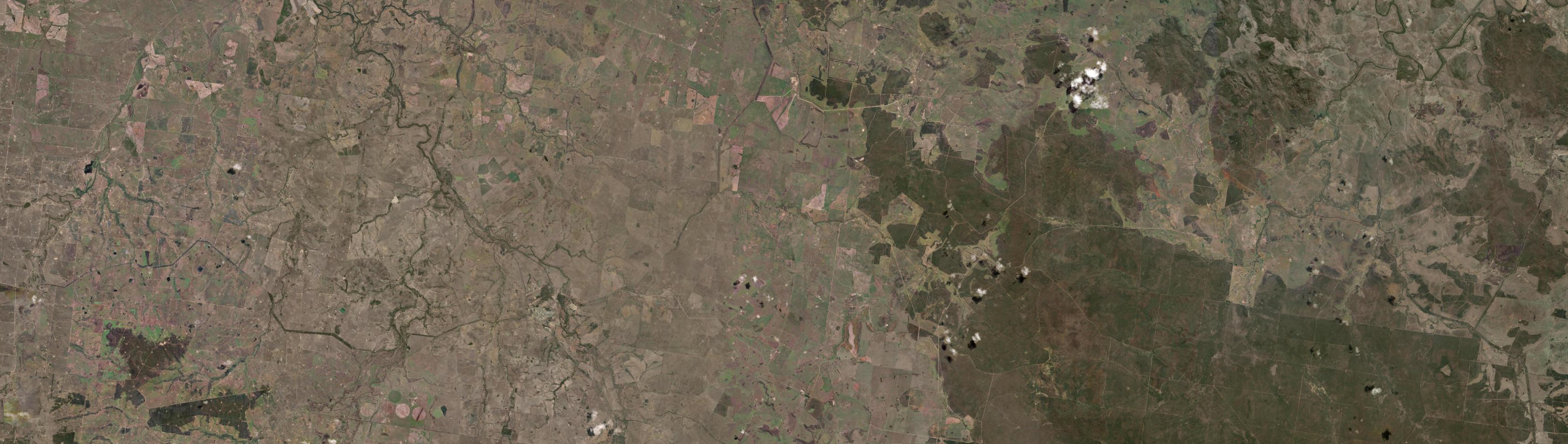 Aerial view of Roche Creek, QLD