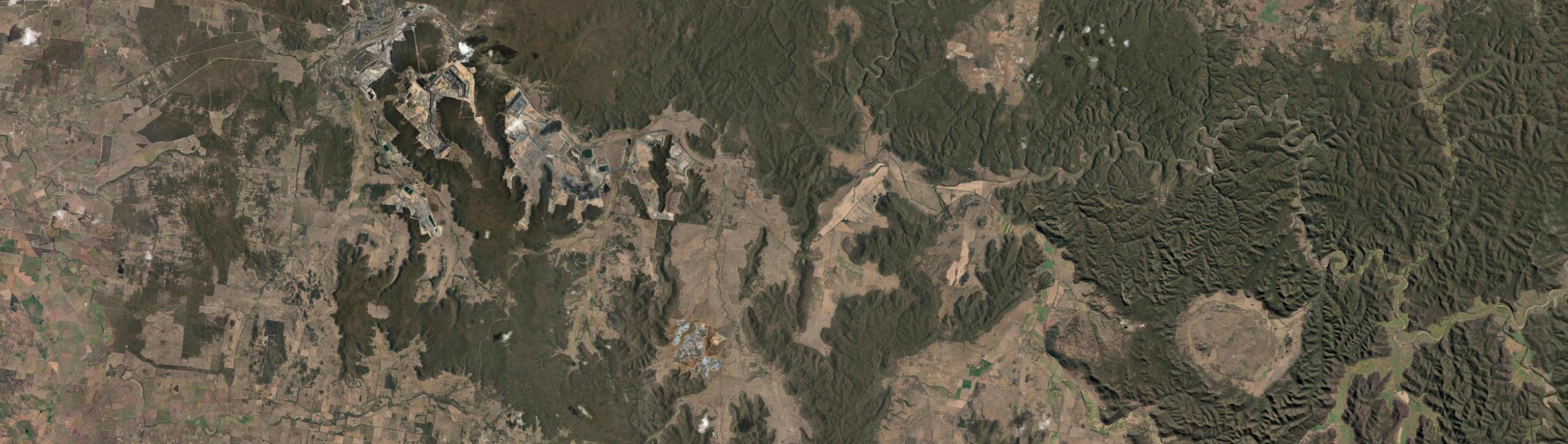 Aerial view of Wollar, NSW