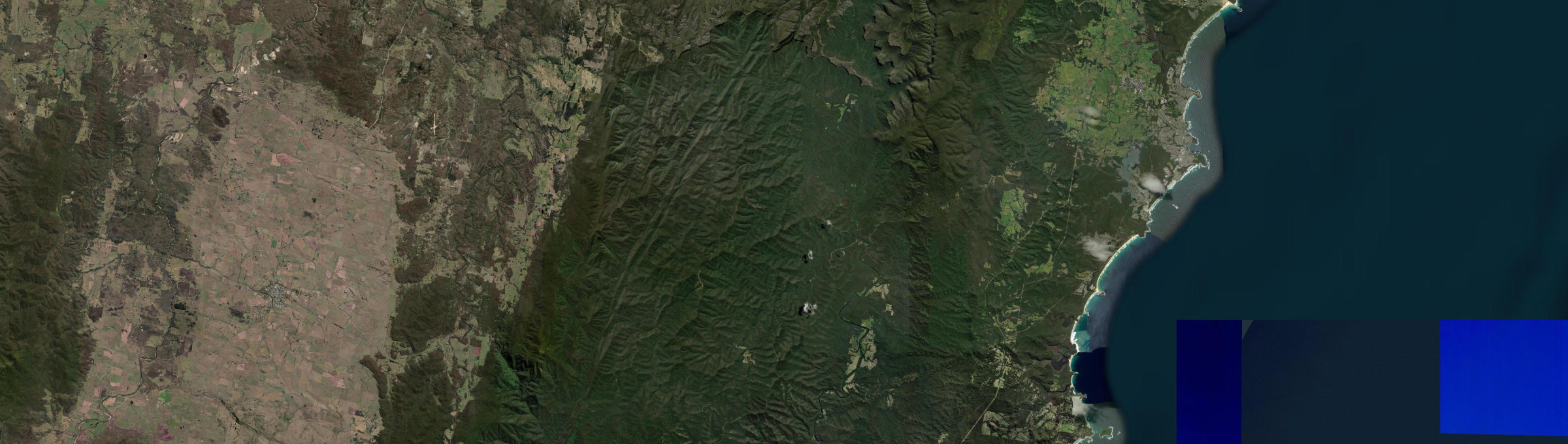 Aerial view of Yadboro, NSW