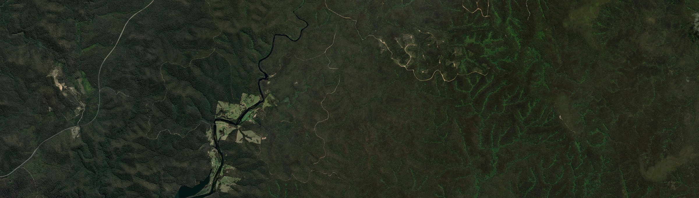Aerial view of Wallagaraugh, VIC