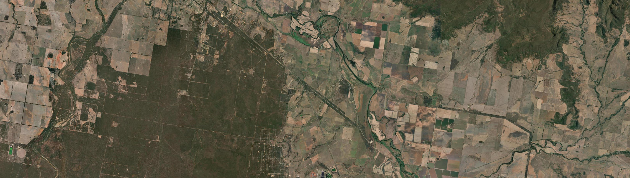 Aerial view of Turrawan, NSW