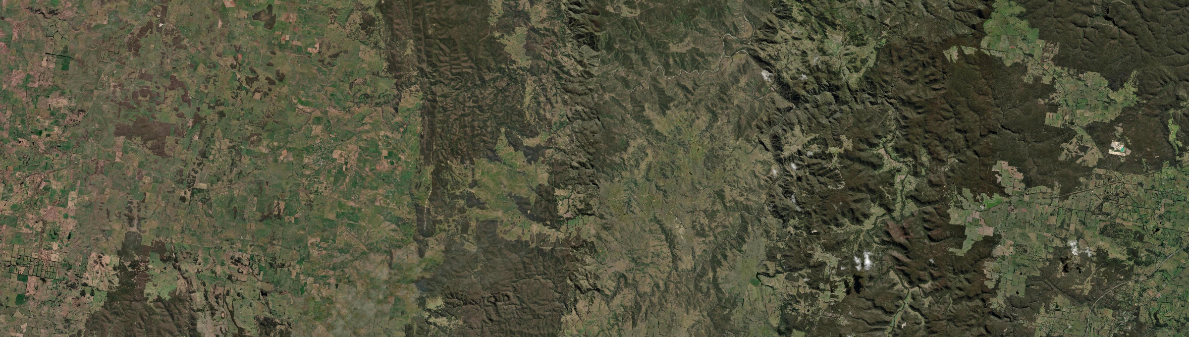 Aerial view of Bannaby, NSW