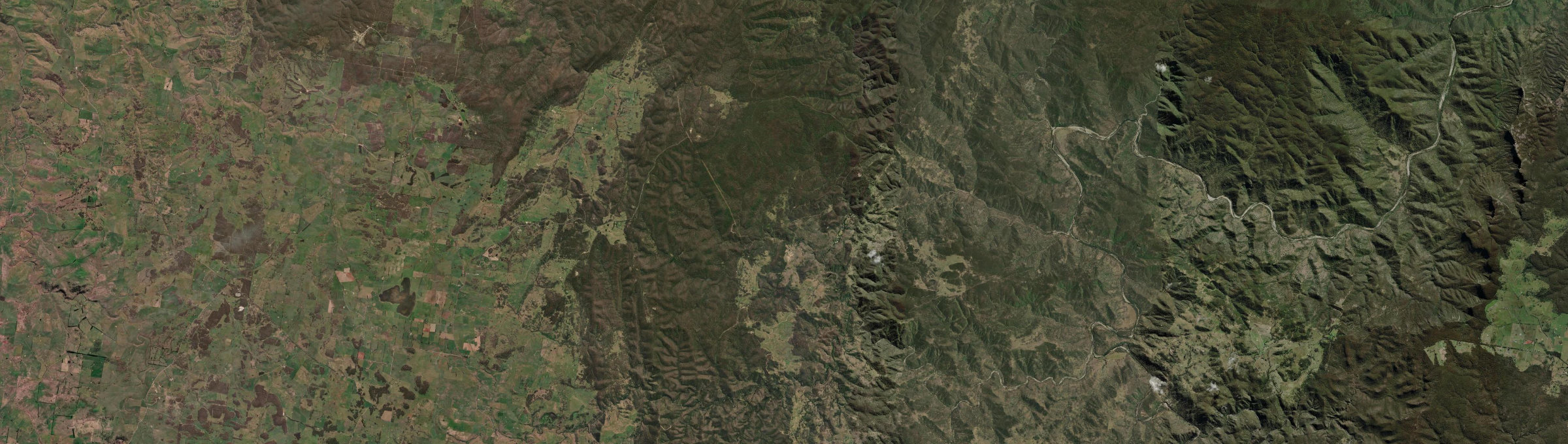 Aerial view of Wombeyan Caves, NSW