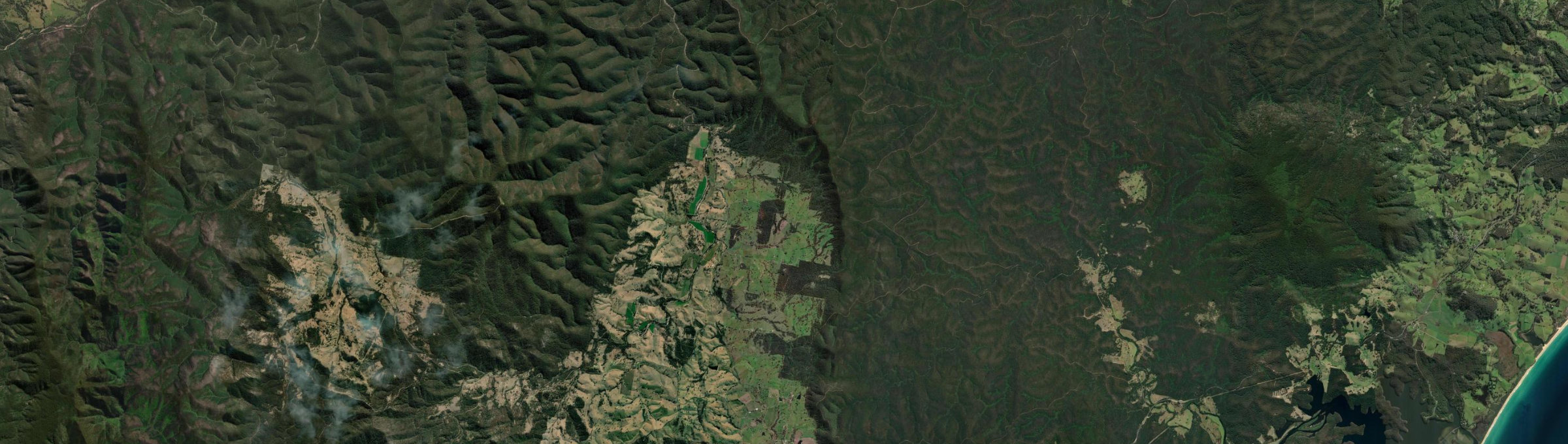 Aerial view of Wandella (NSW), NSW