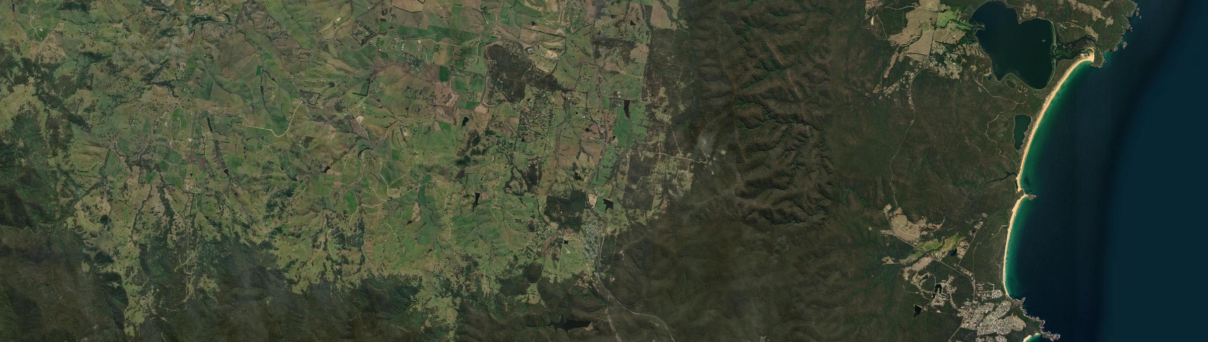 Aerial view of Wolumla, NSW